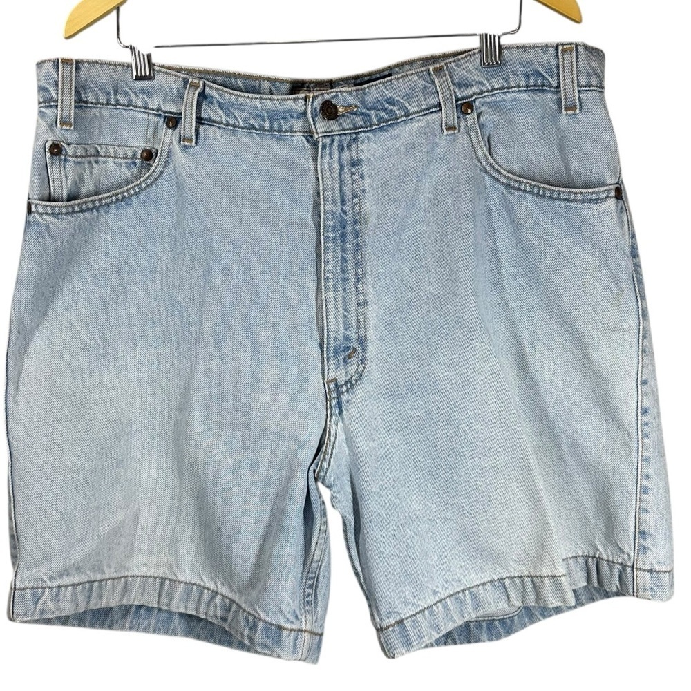 LEVI'S 540 Vintage Relaxed Fit Cotton Jeans Shorts Men's 40 Lightwash Blue Denim